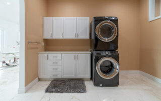 laundry renovation tile floor