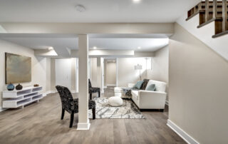 basement renovation wood floor