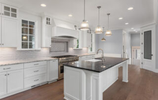 Renovation kitchen wood floor and cabinets