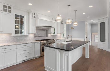 Renovation kitchen wood floor and cabinets